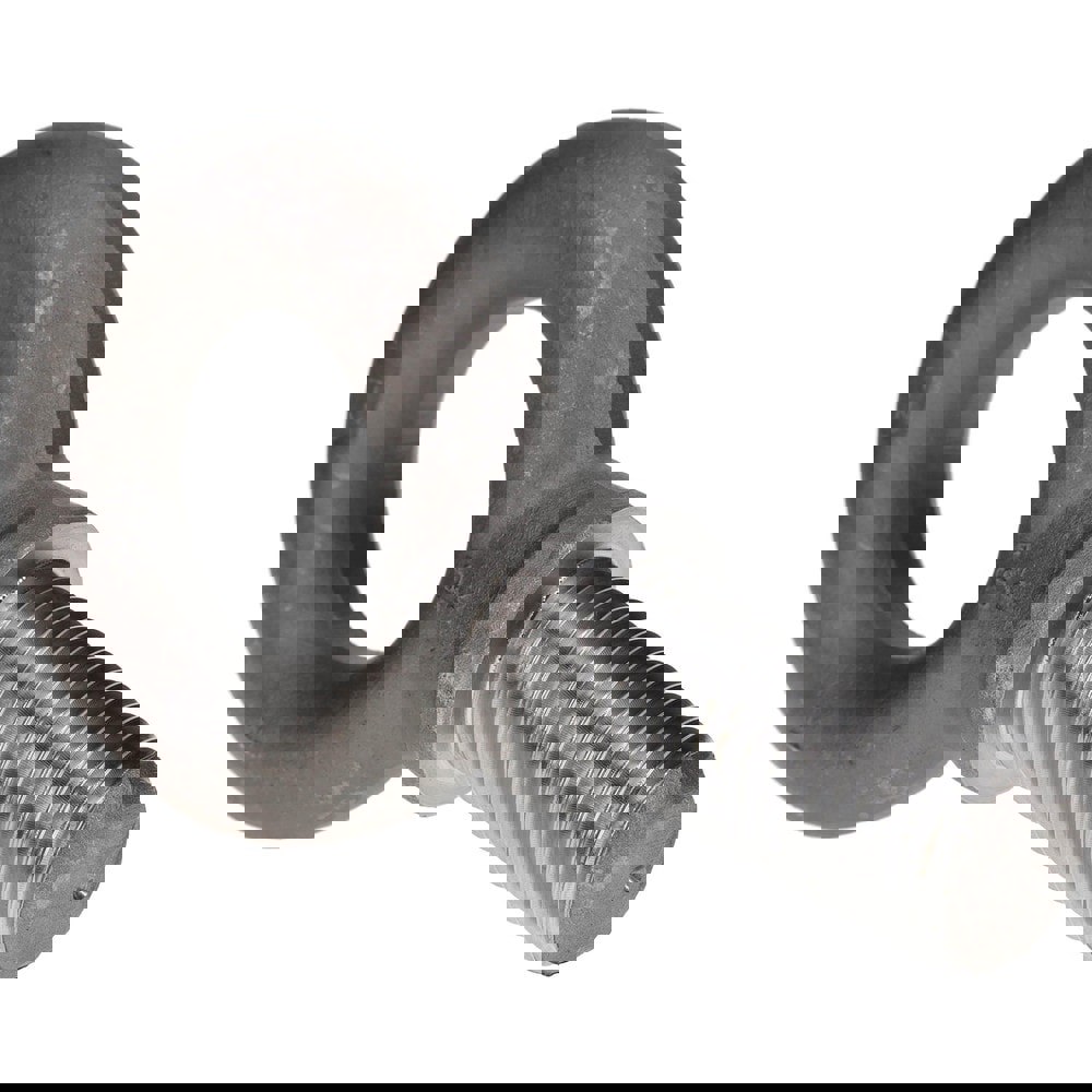 Fixed Lifting Eye Bolt: With Shoulder, 28,000 lb Capacity, 1-3/4-5 Thread, Grade 1030 Steel